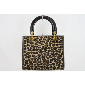 Dior Leopard Shoulder Handbag Bag  Lady Christian